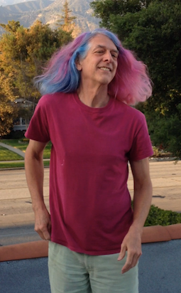 My colorful hair in motion