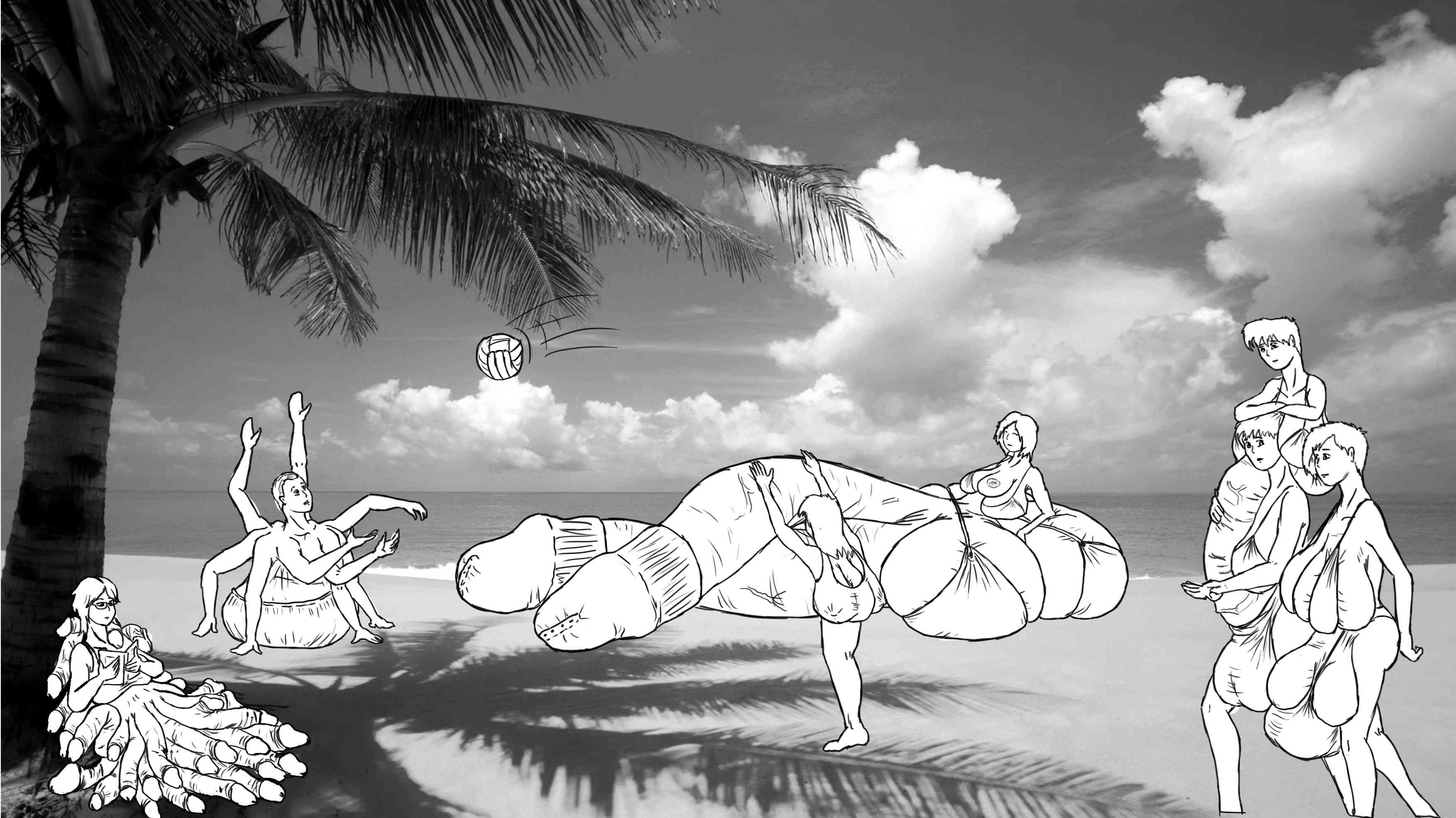 Lindy, Mike, and Larissa meet 4 more local mutants on another section of beach